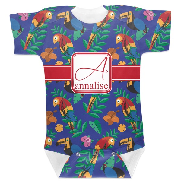 Custom Parrots & Toucans Baby Bodysuit (Personalized)