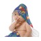 Parrots & Toucans Baby Hooded Towel on Child