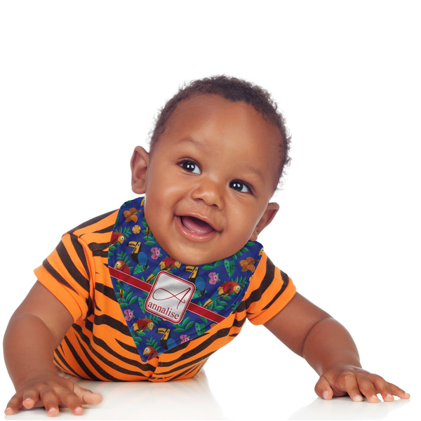 Parrots & Toucans Bandana Bib - (Lifestyle 1 boy)
