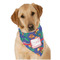 Parrots & Toucans Dog Bandana Scarf w/ Name and Initial
