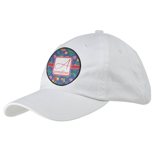 Custom Parrots & Toucans Baseball Cap - White (Personalized)