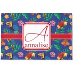 Parrots & Toucans Woven Mat (Personalized)