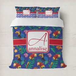 Parrots & Toucans Duvet Cover (Personalized)