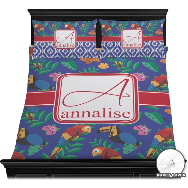 Parrots & Toucans Bedding Set (Queen) - Duvet