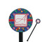 Parrots & Toucans 5.5" Round Plastic Stir Sticks - Black - Single Sided (Personalized)