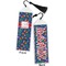 Parrots & Toucans Bookmark with tassel - Front and Back