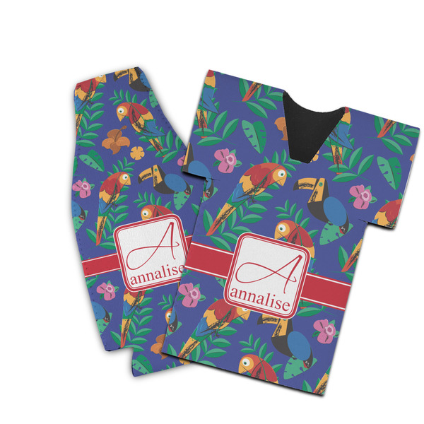 Custom Parrots & Toucans Bottle Cooler (Personalized)