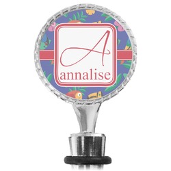 Parrots & Toucans Wine Bottle Stopper (Personalized)