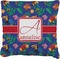 Parrots & Toucans Faux-Linen Throw Pillow 18" (Personalized)