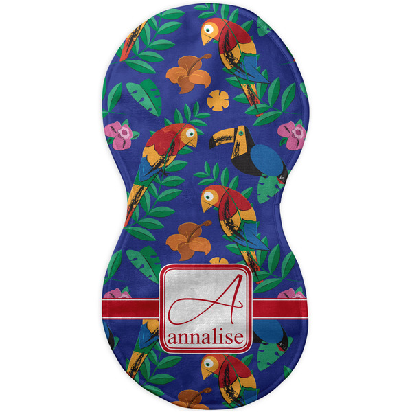 Parrots & Toucans Burp Peanut Shaped Flat