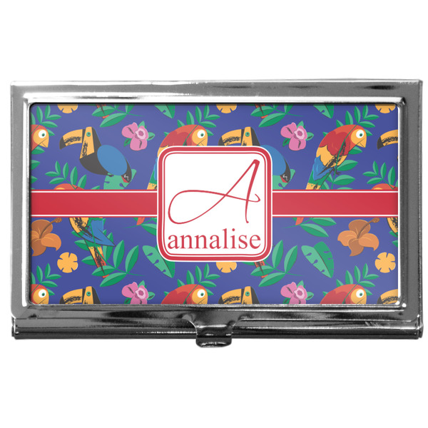 Custom Parrots & Toucans Business Card Case