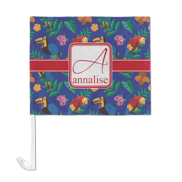 Parrots & Toucans Car Flag - Large - FRONT