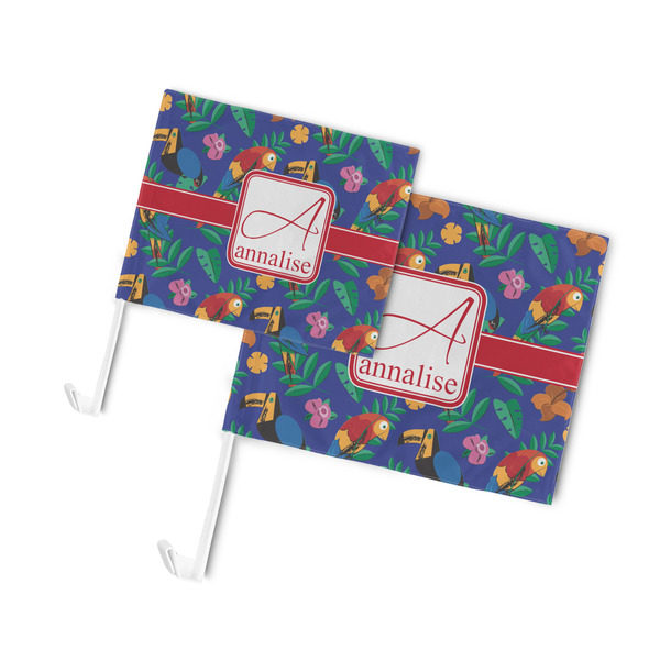 Parrots & Toucans Car Flags - PARENT MAIN (both sizes)