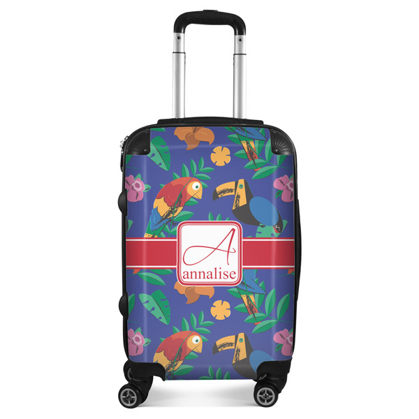 Custom Parrots & Toucans Suitcase (Personalized)