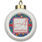 Parrots & Toucans Ceramic Ball Ornament (Personalized)