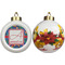 Parrots & Toucans Ceramic Christmas Ornament - Poinsettias (APPROVAL)