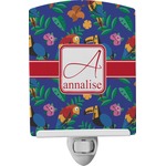 Parrots & Toucans Ceramic Night Light (Personalized)