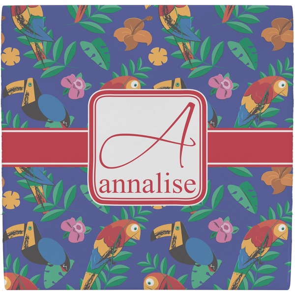 Custom Parrots & Toucans Ceramic Tile Hot Pad (Personalized)
