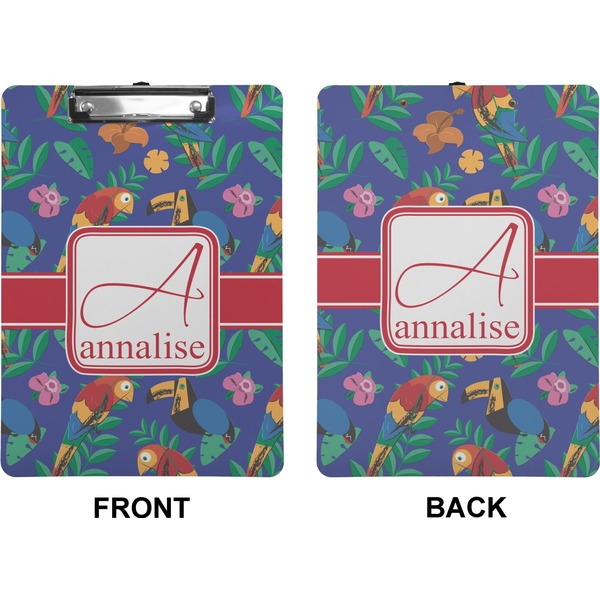 Parrots & Toucans Clipboard (Letter) (Front + Back)