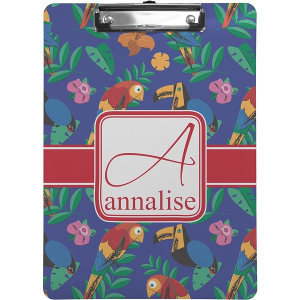 Custom Parrots & Toucans Clipboard (Personalized)