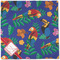Parrots & Toucans Cloth Napkins - Personalized Dinner (Full Open)