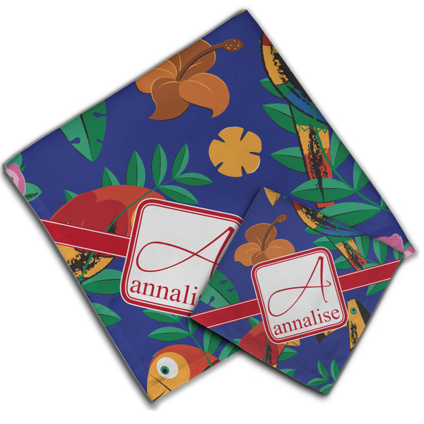 Parrots & Toucans Cloth Napkins - Personalized Lunch & Dinner (PARENT MAIN)