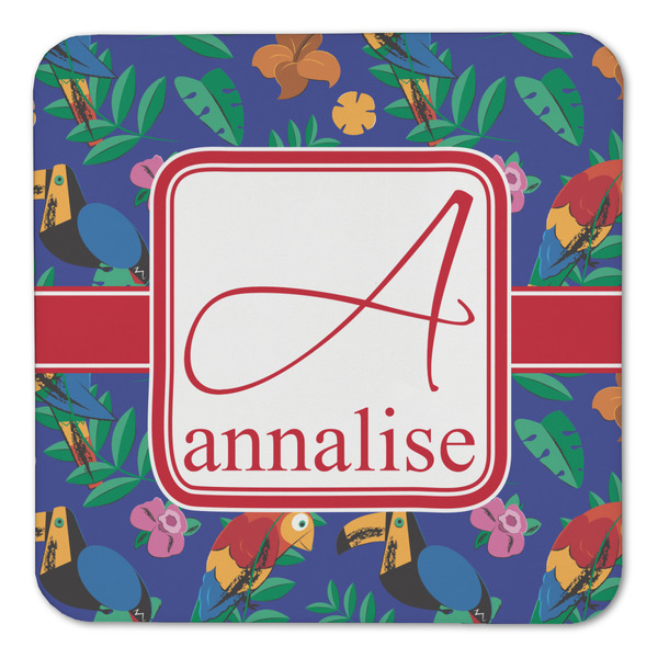 Parrots & Toucans Coaster Set - FRONT (one)