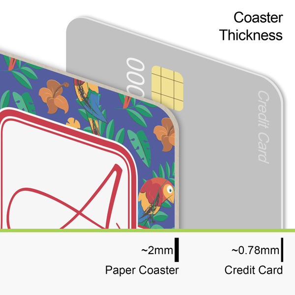 Parrots & Toucans Coaster Thickness