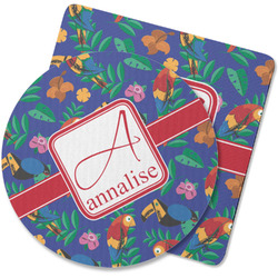 Parrots & Toucans Rubber Backed Coaster (Personalized)