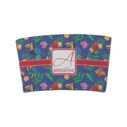 Parrots & Toucans Coffee Cup Sleeve (Personalized)