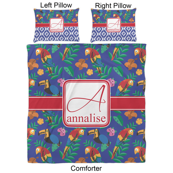 Parrots & Toucans Comforter Set - Queen - Approval
