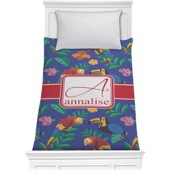 Parrots & Toucans Comforter - Twin (Personalized)
