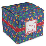 Parrots & Toucans Cube Favor Gift Boxes (Personalized)