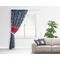 Parrots & Toucans Curtain With Window and Rod - in Room Matching Pillow