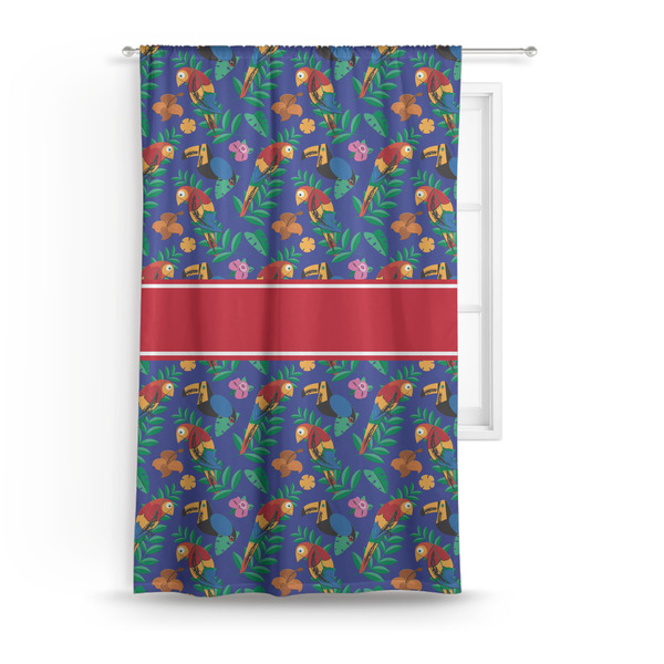 Custom Parrots & Toucans Curtain Panel - Custom Size