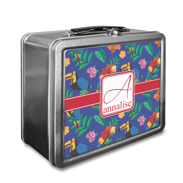 Custom Parrots & Toucans Lunch Box (Personalized)