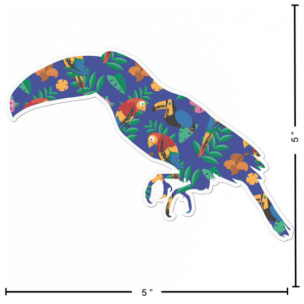 Parrots & Toucans Custom Shape Iron On Patches - L - APPROVAL