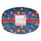 Parrots & Toucans Plastic Platter - Microwave & Oven Safe Composite Polymer (Personalized)