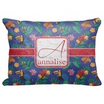 Parrots & Toucans Decorative Baby Pillowcase - 16"x12" (Personalized)