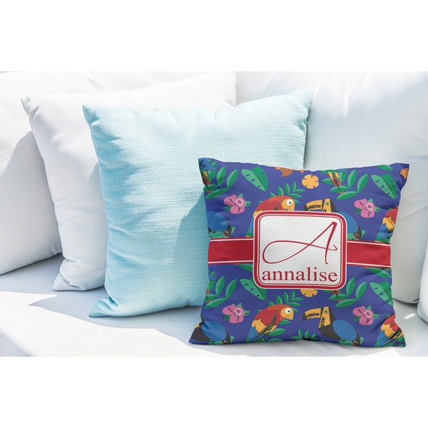Parrots & Toucans Decorative Pillow Case - LIFESTYLE 2