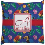 Parrots & Toucans Decorative Pillow Case (Personalized)