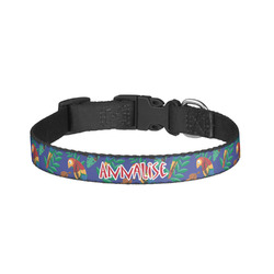 Parrots & Toucans Dog Collar - Large (Personalized)