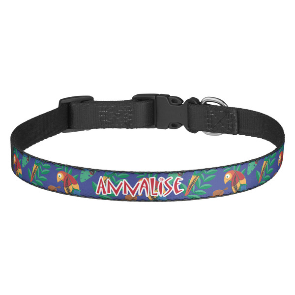 Custom Parrots & Toucans Dog Collar (Personalized)
