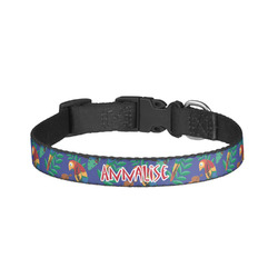 Parrots & Toucans Dog Collar - Small (Personalized)