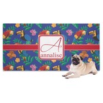 Parrots & Toucans Dog Towel (Personalized)