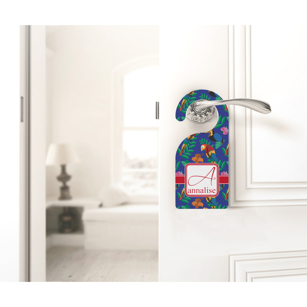 Parrots & Toucans Door Hanger - LIFESTYLE