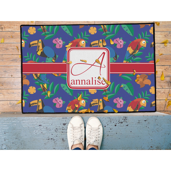 Parrots & Toucans Door Mat - LIFESTYLE (Med)
