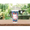 Parrots & Toucans Double Wall Tumbler with Straw Lifestyle