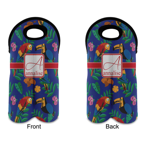 Parrots & Toucans Double Wine Tote - APPROVAL (new)