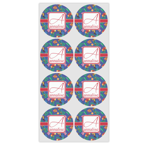 Parrots & Toucans Drink Topper - Medium - Set of 12